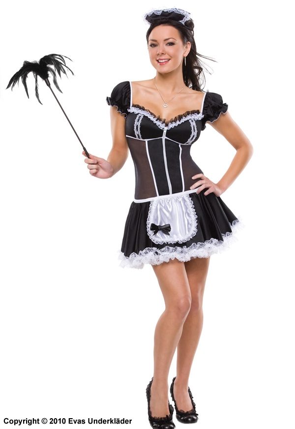 Husholderske / French maid, karnevalsklær